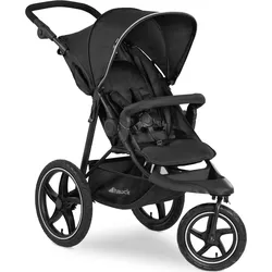 Dreirad-Kinderwagen »Runner 2, black«, 22 kg, Kinderwagen, Jogger mit schwenk- und feststellbarem Vorderrad, 30247224-0 black