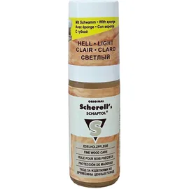 Ballistol 23814 - Scherell's SCHAFTOL hell - Edelholzpflege für Gewehrschaft - 50 ml Flasche mit Applikationsschwamm