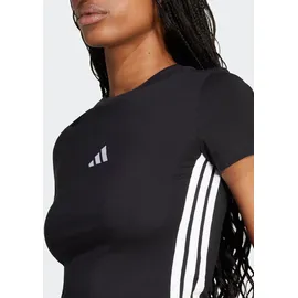 adidas Essentials 3-Streifen Slim Baby T-Shirt Black / White XS