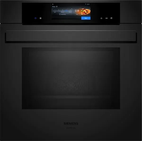 Siemens HN978GQM1 iQ700, Einbau-Backofen mit Mikrowellen- und Dampffunktion, 60 x 60 cm, Matt schwarz - StudioLine