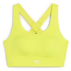 PUMA PWRbreathe Run High Support Sport-BH Damen 99 - lemon sherbert L