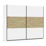 Rauch Schwebetürenschrank Neo 261 x 210 x 59 cm Weiß/Eiche