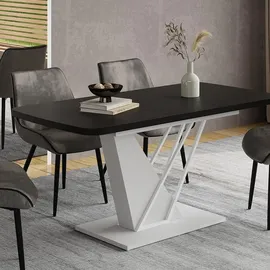 Vicco Fenaro 120 x 77,4 x 80 cm ausziehbar Schwarz/Weiß
