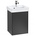 Waschtischunterschrank C00501PD 41x54,6x34,4cm, mit LED-Beleuchtung, Black Matt Laquer