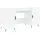 vidaXL Schreibtisch Hochglanz-Weiß 140x50x75 cm Holzwerkstoff