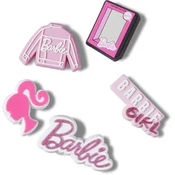 Schuhanstecker CROCS "JibbitzTM Barbie", Kinder, rosa, PVC, Schuhzubehör, Charm, Anstecker für Crocs Schuhe