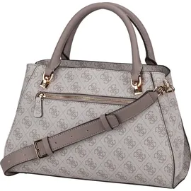 GUESS Noelle II Luxury Satchel Dark Taupe Logo
