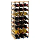 Proregal Weinregal Natur Holz, Kiefer, Rechteckig, 32.5x82.5x24.5 cm, Wohnzimmer, Regale, Weinregale