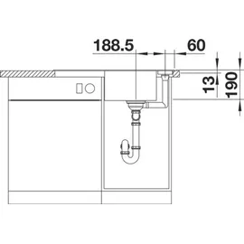 Blanco Axia III 45 S cafe + InFino + Holzschneidbrett