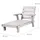 roba Gartenliege 85 x 55 x 54 cm Grau