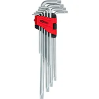 KS Tools Vielzahn (XZN®)-Winkelstiftschlüssel-Satz, XL, 9-tlg