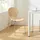 [en.casa] Esszimmerstuhl Etne Holz Metall Natur/Chromfarben 4er Set