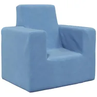 vidaXL Kindersofa Blau Weich Plüsch