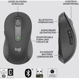 Logitech Signature M650 L Maus Grafit