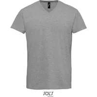 Sols Teamsport SOLS Schweres Herren V-Ausschnitt T-Shirt 02940 grey melange XXL