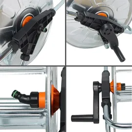 Agrati Mobiler Schlauchhalter 50 m grau