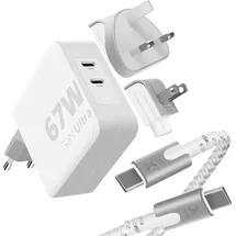 Xtorm 67W GaN-Ultra Travel Charger + USB-C PD Cable White Neu