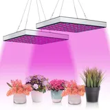 2x Joparri Pflanzenlampe LED Vollspektrum 15W 225LEDs Pflanzenlicht Pflanzenleuchte Wachstumslampe Grow Light für Zimmerpflanzen, Hydroponic, Indoor Seeding Veg Flower, Gemüse und Blumen