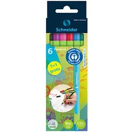 Schneider Line-Up Fineliner farbsortiert 0,4 mm, 5 St. + GRATIS 1 Fineliner