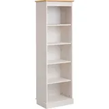 OTTO home Standregal OTTO HOME "Indra", gelb (weiß, honig), B:46cm H:145cm T:32cm, Massivholz, Regale, Standregal, Höhe 145 cm