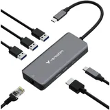 Verbatim USB-C Essentials Multiport Hub 6 Port with RJ45