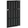 vidaXL Gartentor 100 x 180 cm WPC und Aluminium Schwarz