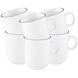 Seltmann Weiden Compact Blaurand Henkelbecher 250 ml 6er Set