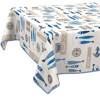 ANRO Stoff Tischdecke Tischwäsche Textil Tischtuch Baumwolle Polyester Gewebe