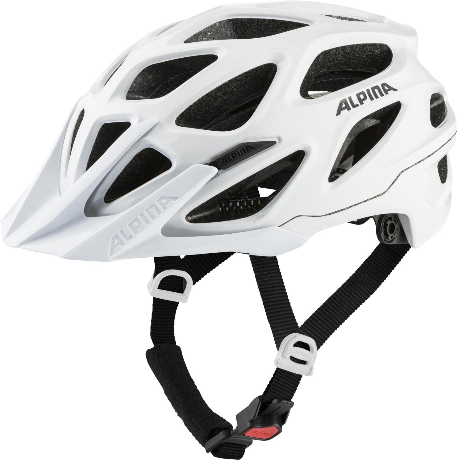 Alpina Sports Unisex – Erwachsene Thunder 3.0 Fahrradhelm, white gloss, 57-62 EU