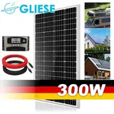 Balkonkraftwerk 300Watt Photovoltaik Solaranlage 12V 12Volt Solarzelle kit für Wohnmobil Wohnwagen Haushalt