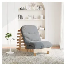 vidaXL Futon Schlafsofa mit Matratze 70x206x11 cm Massivholz Kiefer