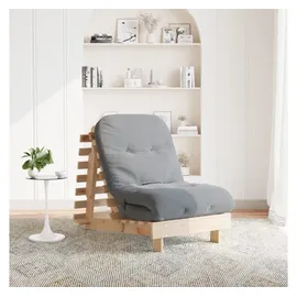 vidaXL Futon Schlafsofa mit Matratze 70x206x11 cm Massivholz Kiefer