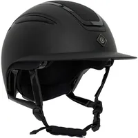 Imperial Riding Unisex – Erwachsene Reithelm IRHOlania Deluxe Big Visor, Black Glitter, S