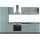 Vicco Küchenzeile R-Line 300 cm Blau-Grau