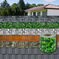 DEMA PVC Balkon Terrasse Sichtschutzstreifen Sichtschutz 70mx19cm Buchsbaum - Optik
