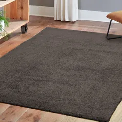 Teppich ANDIAMO "San Paolo", grau (anthrazit), B:160cm H:27mm L:230cm, Polyester, Teppiche, Uni Farben, weiche Qualität, ideal im Wohnzimmer & Schlafzimmer