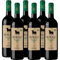 Osborne Solaz Tempranillo Trocken BIO - Fruchtiger Rotwein aus der spanischen Wein-Region Tierra de Castilla in Bio-Qualität mit 13,5% vol. (6 x 0,75l)