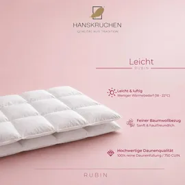 HANSKRUCHEN GmbH Hanskruchen, Rubin (480 g, Daune, 135 x 200 cm