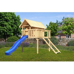 KARIBU Spielturm, BxHxT: 198 x  329,5 x  243 cm, natur - braun