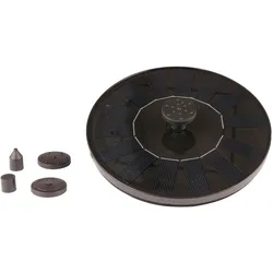 Lumineo Springbrunnen Solar 16x3,5cm - Spritzbrunnen & Wasserspiel Outdoor - Fontäne Gartenbrunnen Zierbrunnen Teichpumpe Garten Solarbrunnen Schwimmend