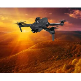 Simulus Faltbare GPS-Drohne, 4K-Cam, 360°-Abstandssensor, Brushless-Motor, App