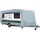 Greenyard Abdeckplane für Wohnwagen 730 x 250 cm Grau