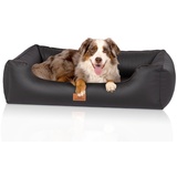 Knuffelwuff Tierbett Hundebett Lovelock, Orthopädisch schwarz 63 cm x 85 cm