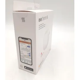 Eve Thermo - Smartes Heizkrperthermostat mit LED-Display, automatischer Temperatursteuerung, keine Bridge erforderlich, Bluetooth/Thread, Apple Hom... - Weiß