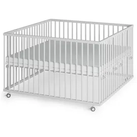 Sämann Laufgitter, weiß mit Matratze | Gr.: 120x120 cm, Babymöbel, Laufstall Baby