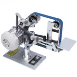 Bandschleifer Schleifmaschine Bandschleifmaschine Mit bürstenlosem Motor, Tellerschleifer Mit Vertikalem Horizontalem Band 550 W 5000 RPM Poliermaschine für Holz, Metall, Teller, Tisch
