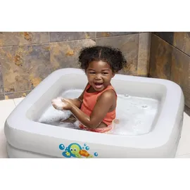 BESTWAY Baby Planschbecken weiß mit Schildkröte 86 x 86 x 24 cm