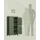VASAGLE Badezimmerschrank 30 x 60 x 110 cm Grün MDF