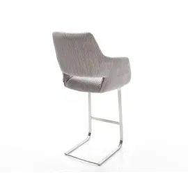 DeLife Barstuhl Yago-Flex 60 x 110 x 58 cm Silbergrau