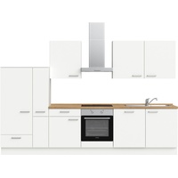 nobilia® elements Küchenzeile ""elements basic"«, vormontiert, Ausrichtung wählbar, Breite 330 cm, ohne E-Geräte